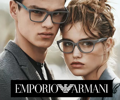 Emporio Armani glasses on models